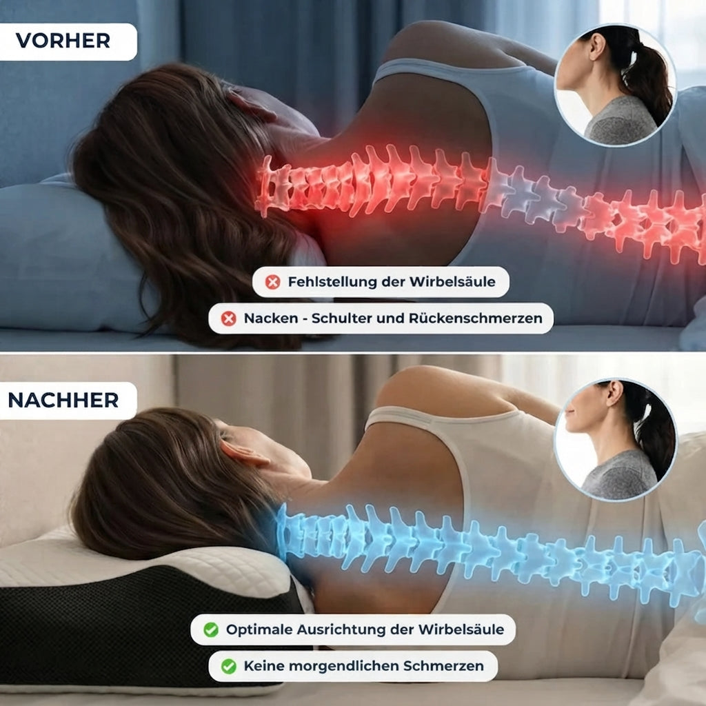 Orthopädisches Kopf- & Nackenstützkissen
